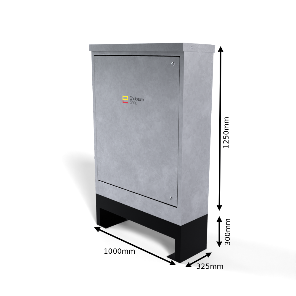 Galvinised Steel Root Mounted Feeder Pillar 1000mm x 325mm x 1250mm - GLV120
