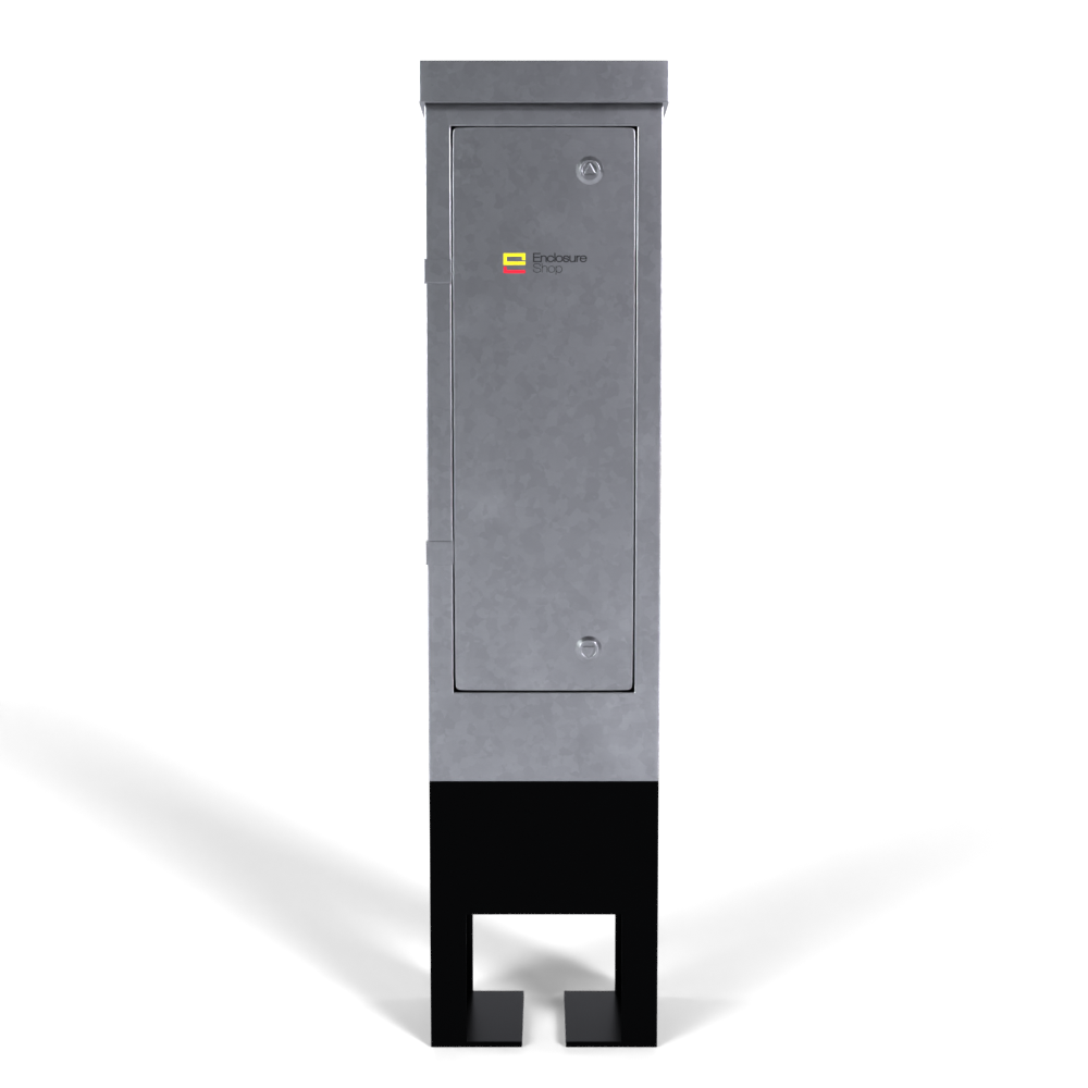 Galvinised Steel Root Mounted Feeder Pillar 250mm x 150mm x 750mm - GLV50