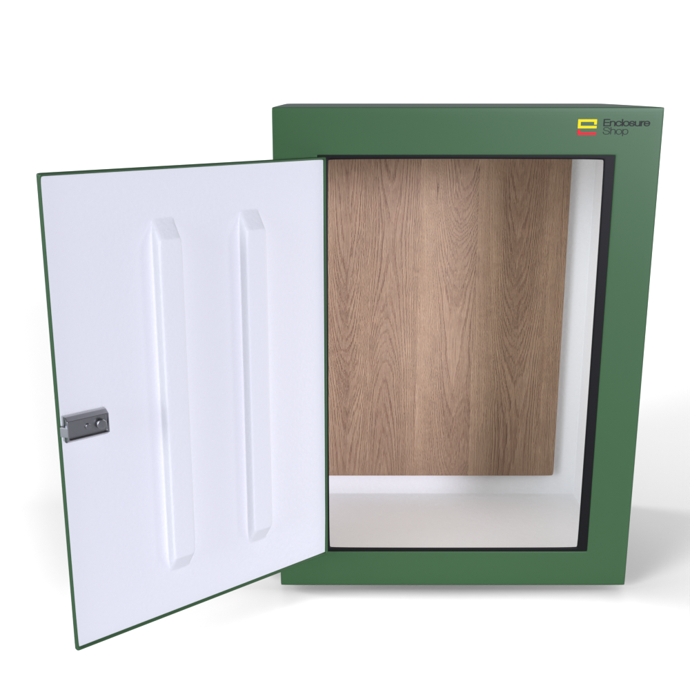 GRP Enclosure 590mm x 300mm x 795mm - NX075 Green
