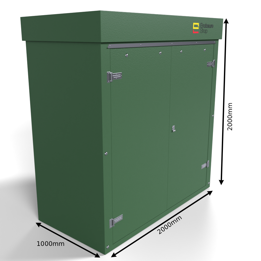 GRP Walk In Enclosure 2000mm x 1000mm x 2000mm - RT14 - 12mm Ply Core