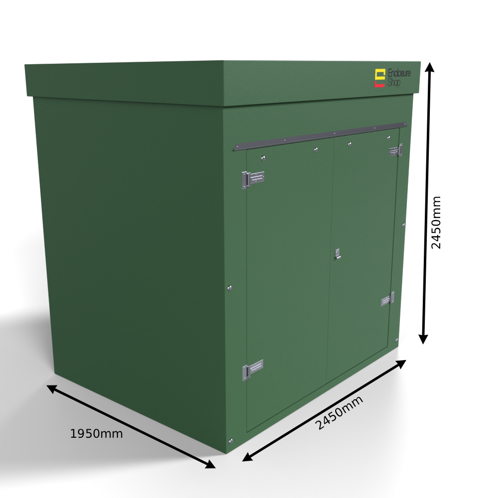 GRP Walk In Enclosure 2500mm x 2000mm x 2500mm - RT17 - 12mm Ply Core
