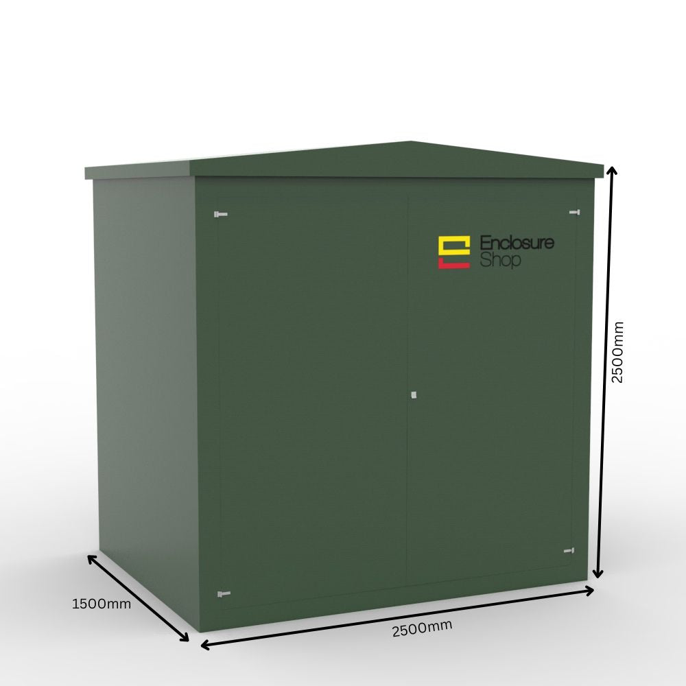 GRP Walk In Enclosure 2500mm x 1500mm x 2500mm - CAB15