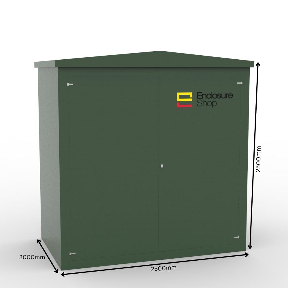 GRP Walk In Enclosure 2550mm x 3050mm x 2700mm - CAB18