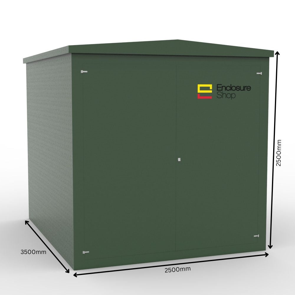GRP Walk In Enclosure 2550mm x 3550mm x 2700mm - CAB19
