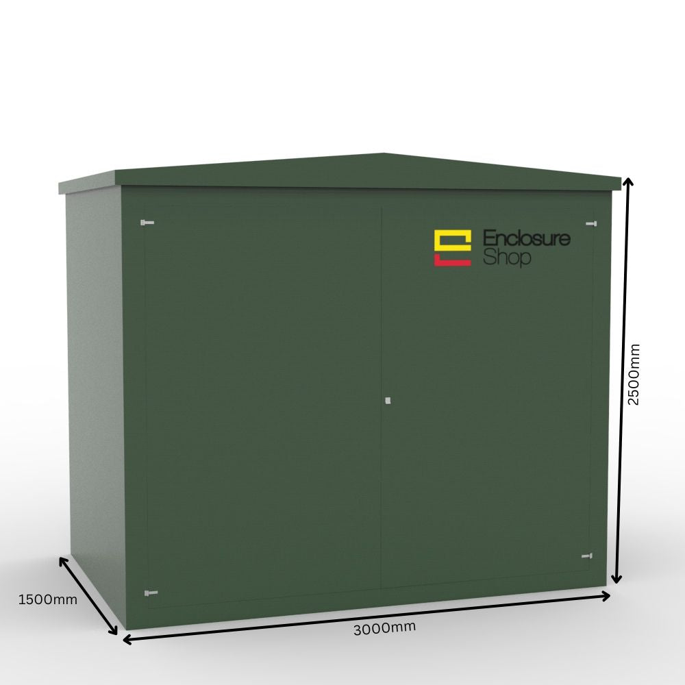 GRP Walk In Enclosure 3050mm x 1550mm x 2720mm - CAB21