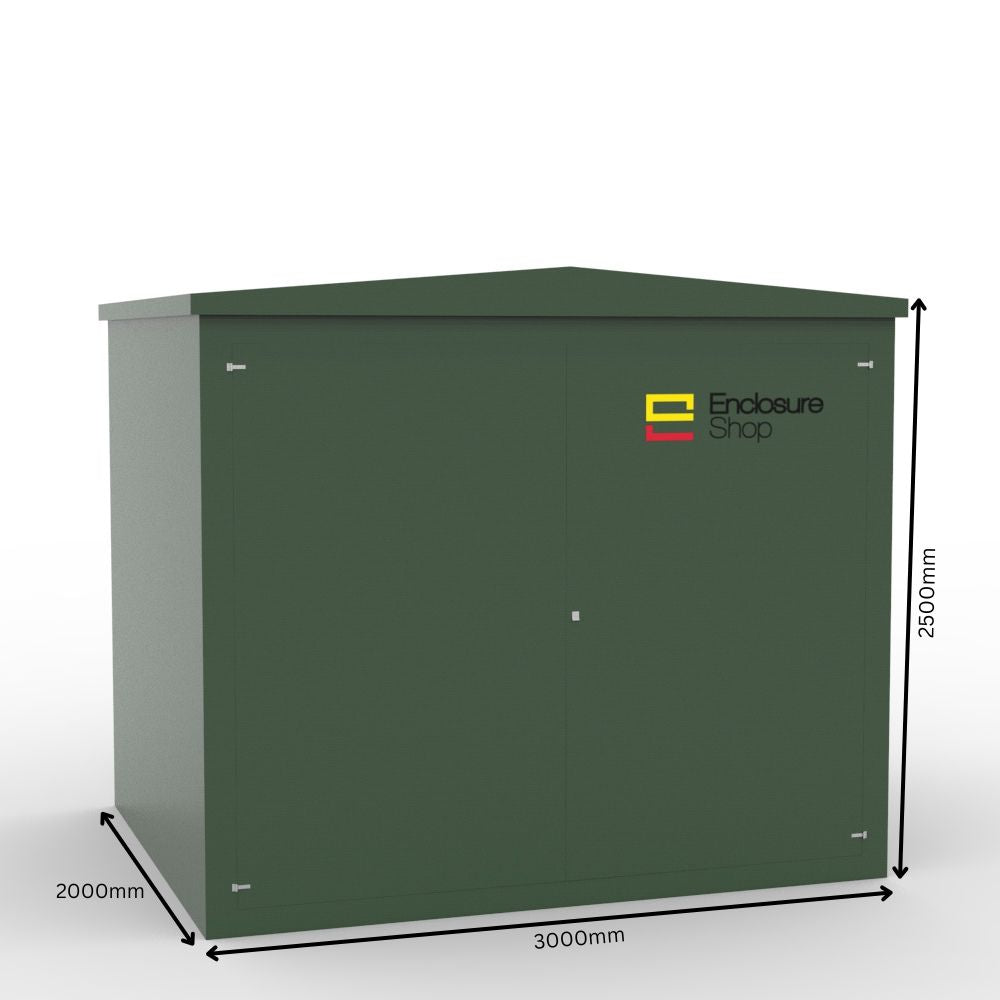 GRP Walk In Enclosure 3050mm x 2050mm x 2720mm - CAB22