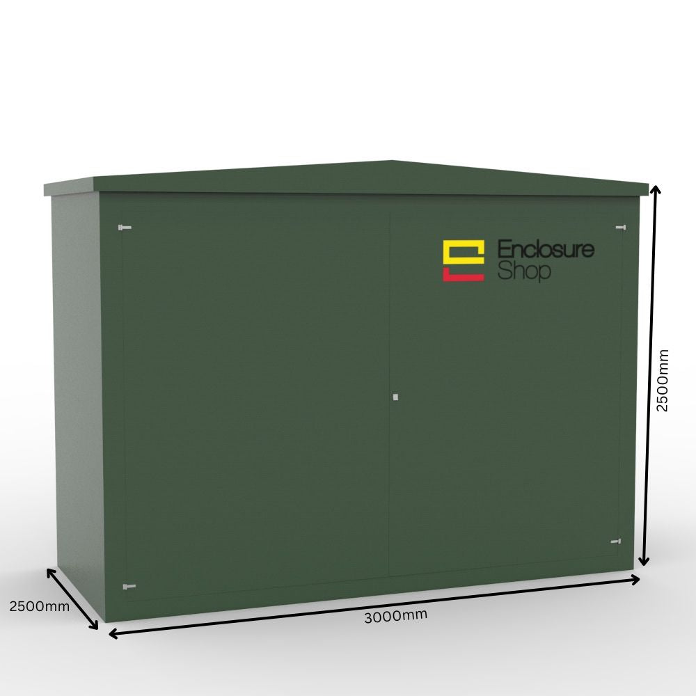 GRP Walk In Enclosure 3050mm x 2550mm x 2720mm - CAB23