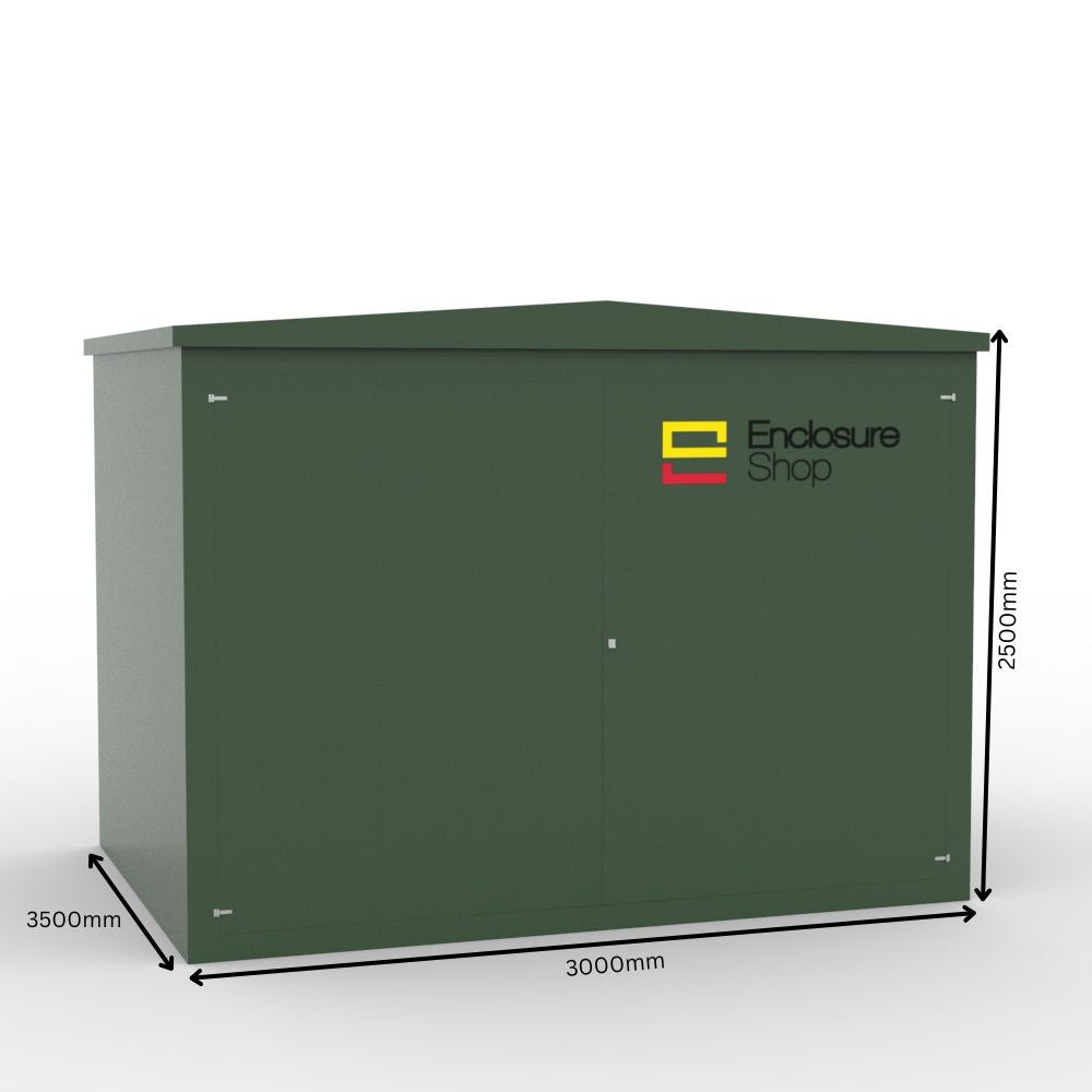 GRP Walk In Enclosure 3050mm x 3550mm x 2700mm - CAB25