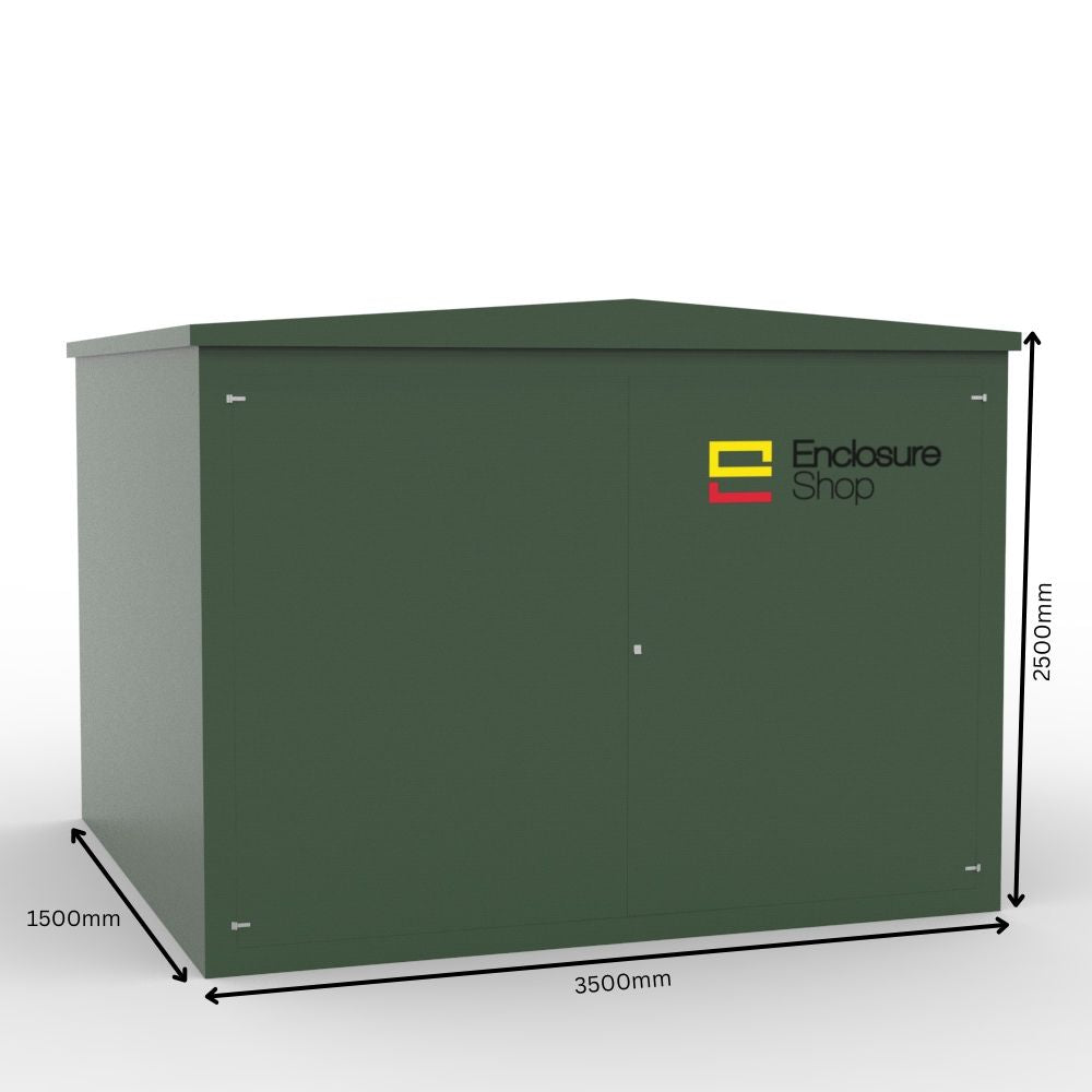 GRP Walk In Enclosure 3550mm x 1550mm x 2700mm - CAB27