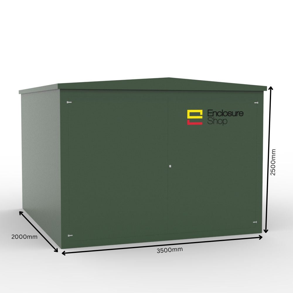 GRP Walk In Enclosure 3550mm x 2050mm x 2700mm - CAB28