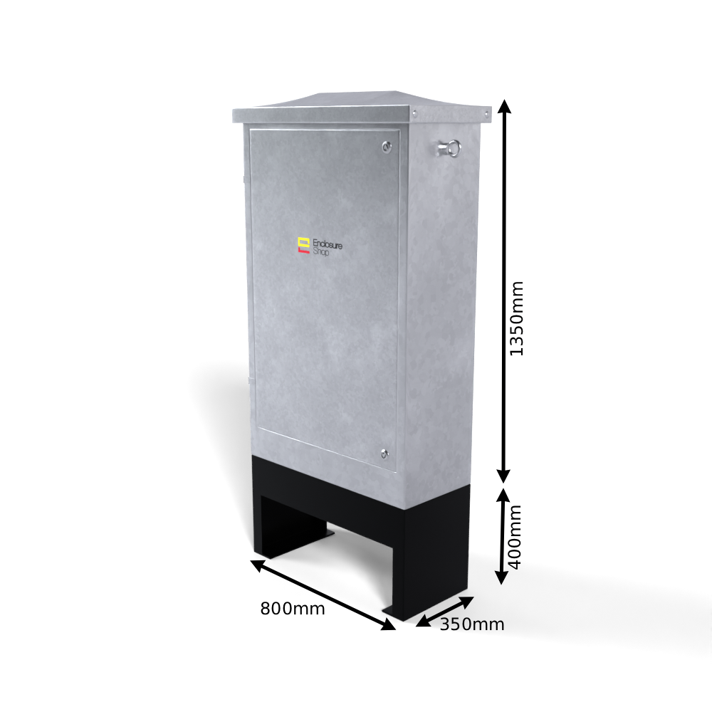 Galvinised Steel Root Mounted Feeder Pillar 800mm x 350mm x 1350mm - GLV320