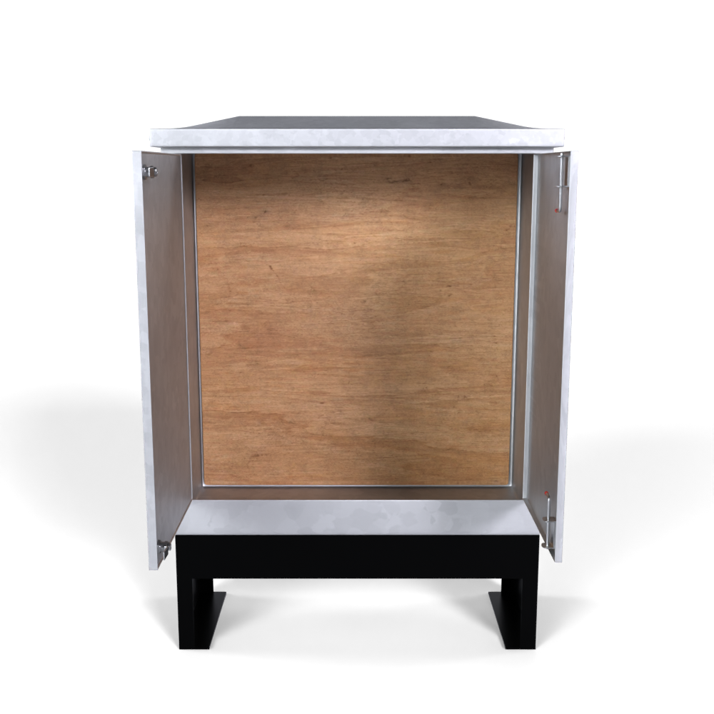 Galvinised Steel Root Mounted Feeder Pillar 1200mm x 450mm x 1350mm - GLV350