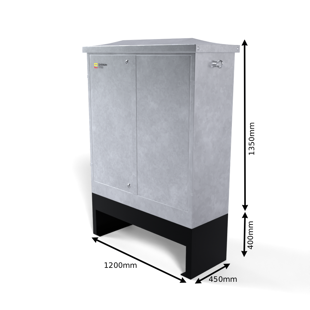 Galvinised Steel Root Mounted Feeder Pillar 1200mm x 450mm x 1350mm - GLV350