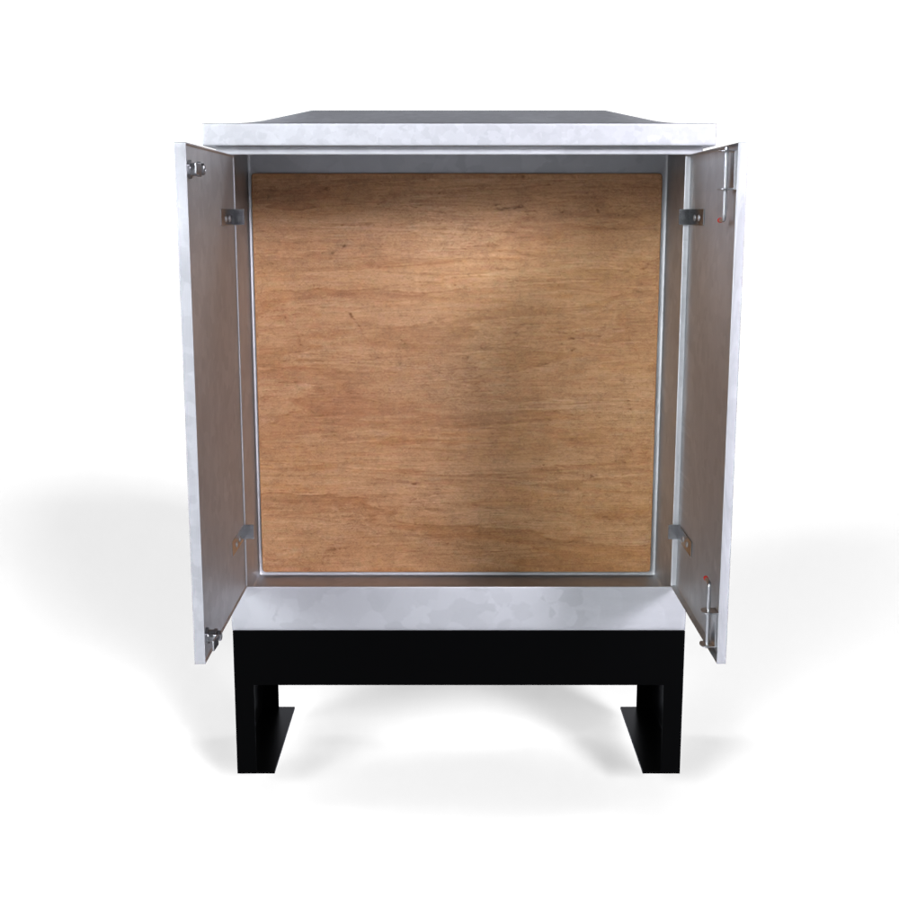 Galvinised Steel Root Mounted Feeder Pillar 1200mm x 450mm x 1350mm - GLV550 (5mm)