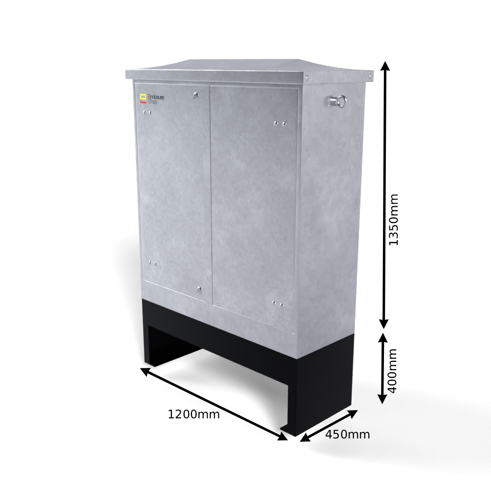 Galvinised Steel Root Mounted Feeder Pillar 1200mm x 450mm x 1350mm - GLV550 (5mm)