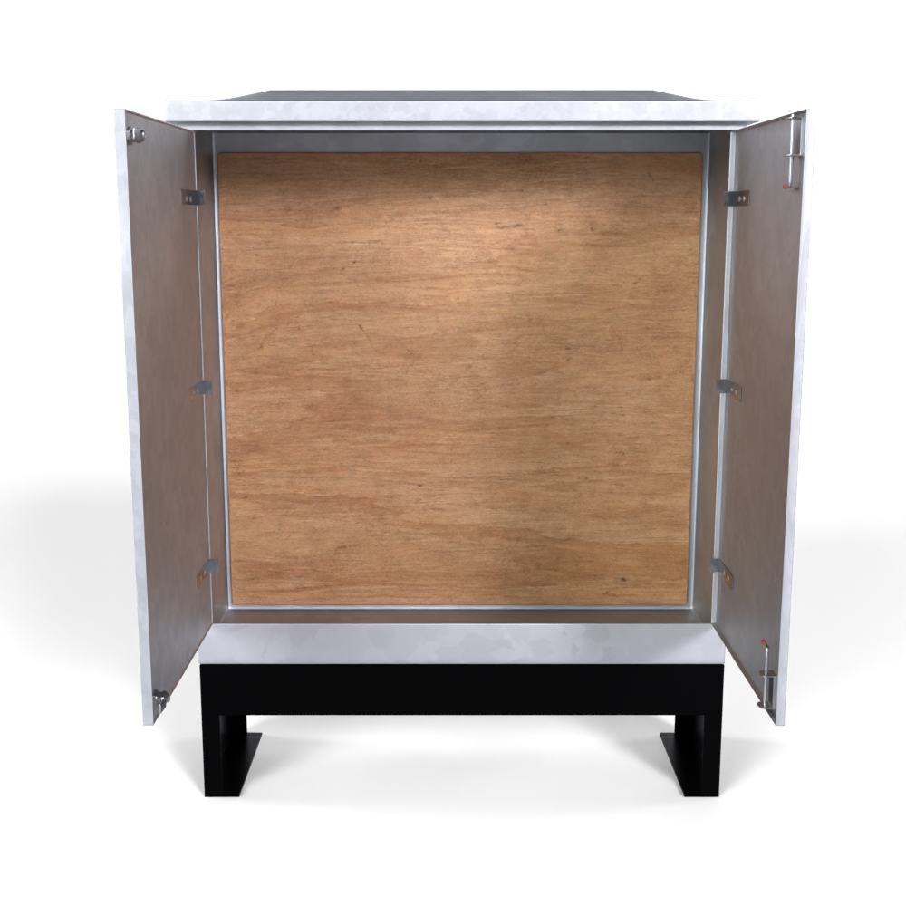 Galvinised Steel Root Mounted Feeder Pillar 1500mm x 450mm x 1600mm - GLV572 (5mm)