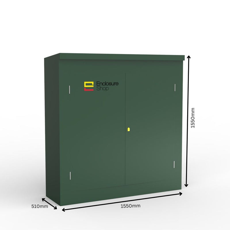 ENC10 GRP Enclosure Double Door with Dimensions