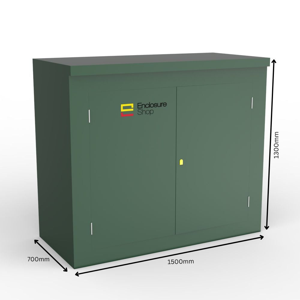 ENC11 GRP Enclosure Double Door with Dimensions