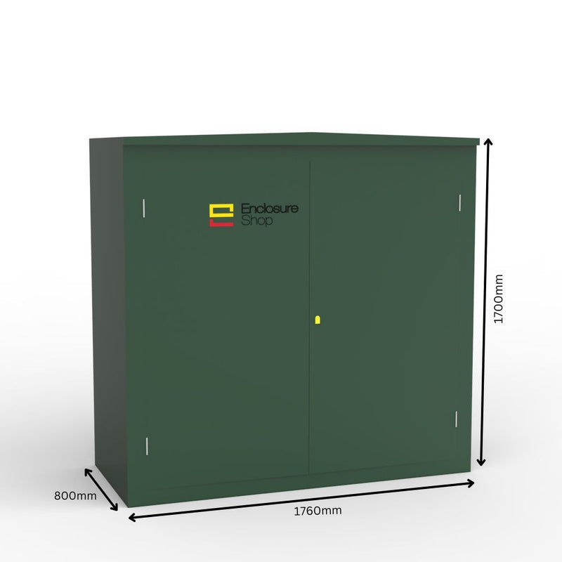 ENC13 GRP Enclosure Double Door with Dimensions
