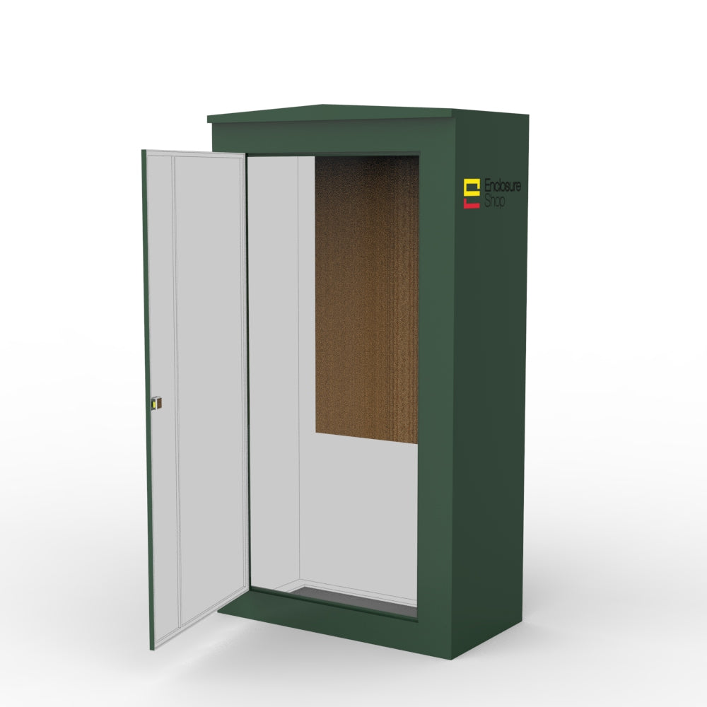 ENC14 GRP Walk In Enclosure with Single Door Open