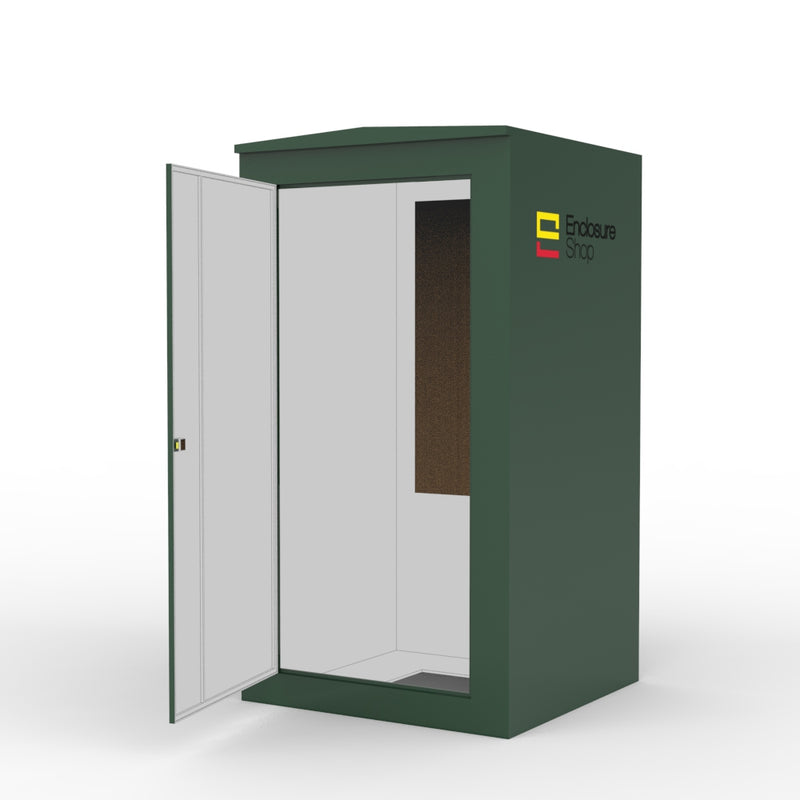 ENC15 GRP Walk In Enclosure with Single Door Open