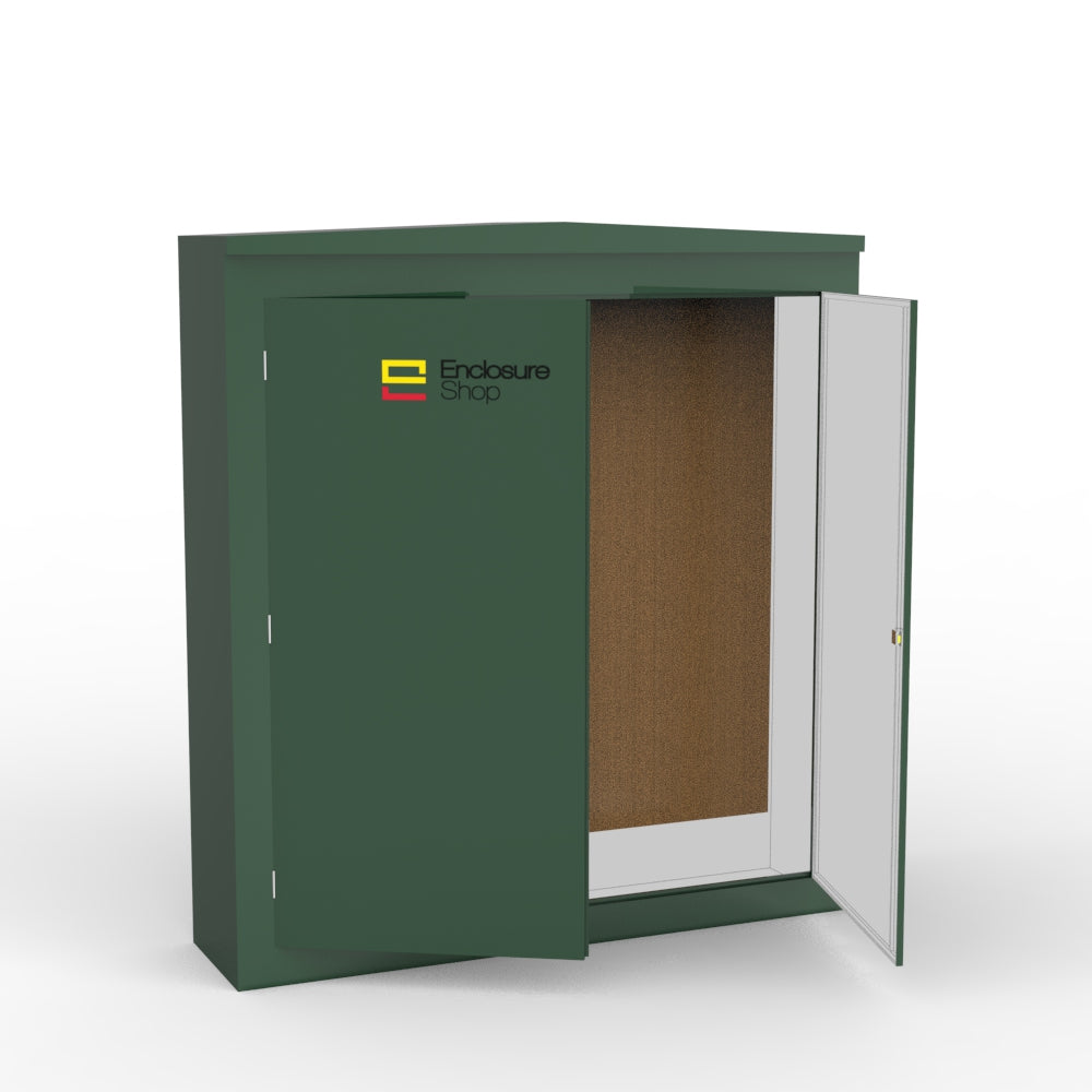 ENC16 GRP Walk In Enclosure with Double Doors Open