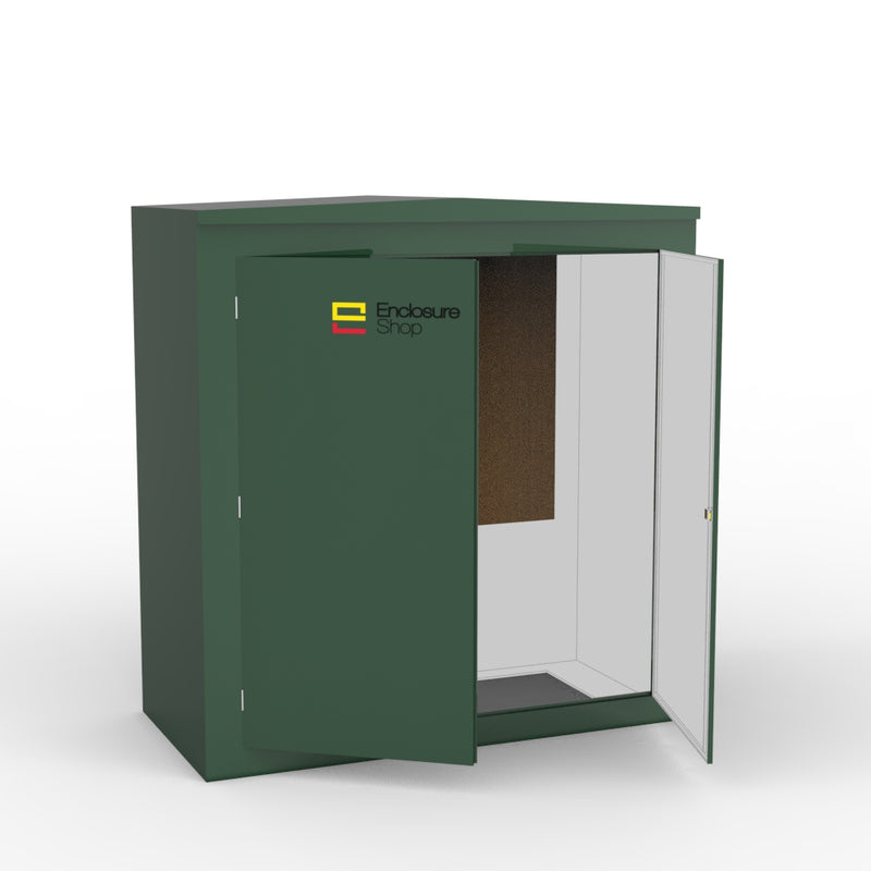 ENC17 GRP Walk In Enclosure with Double Doors Open