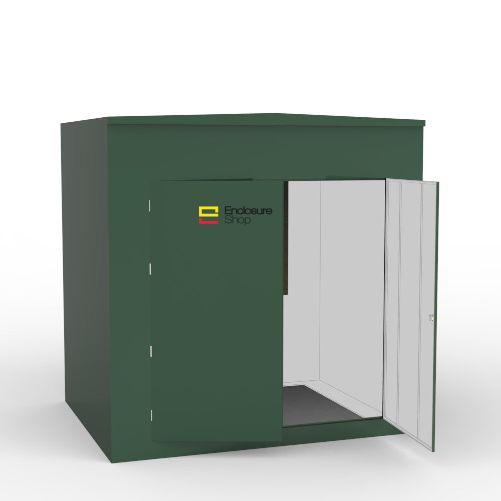 ENC20 GRP Walk In Enclosure with Double Doors Open