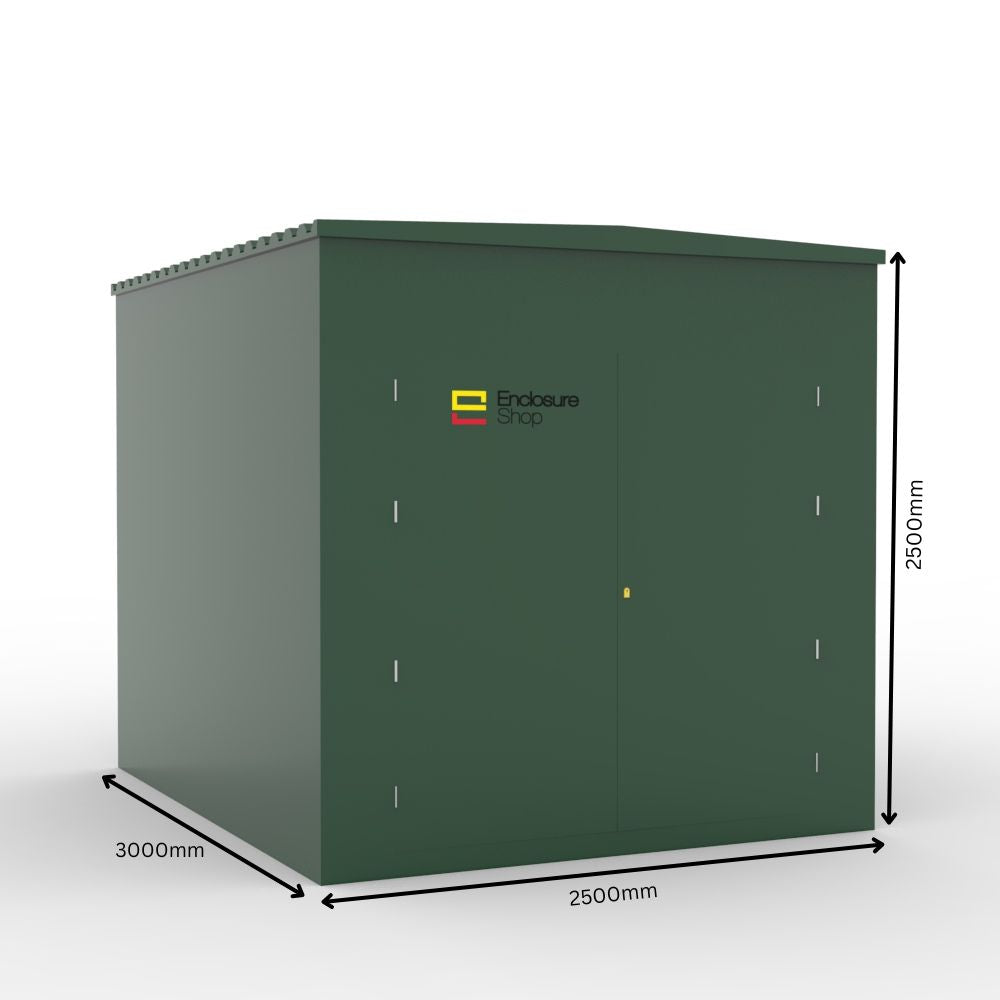 GRP Walk In Enclosure 2500mm x 3000mm x 2500mm - ENC23