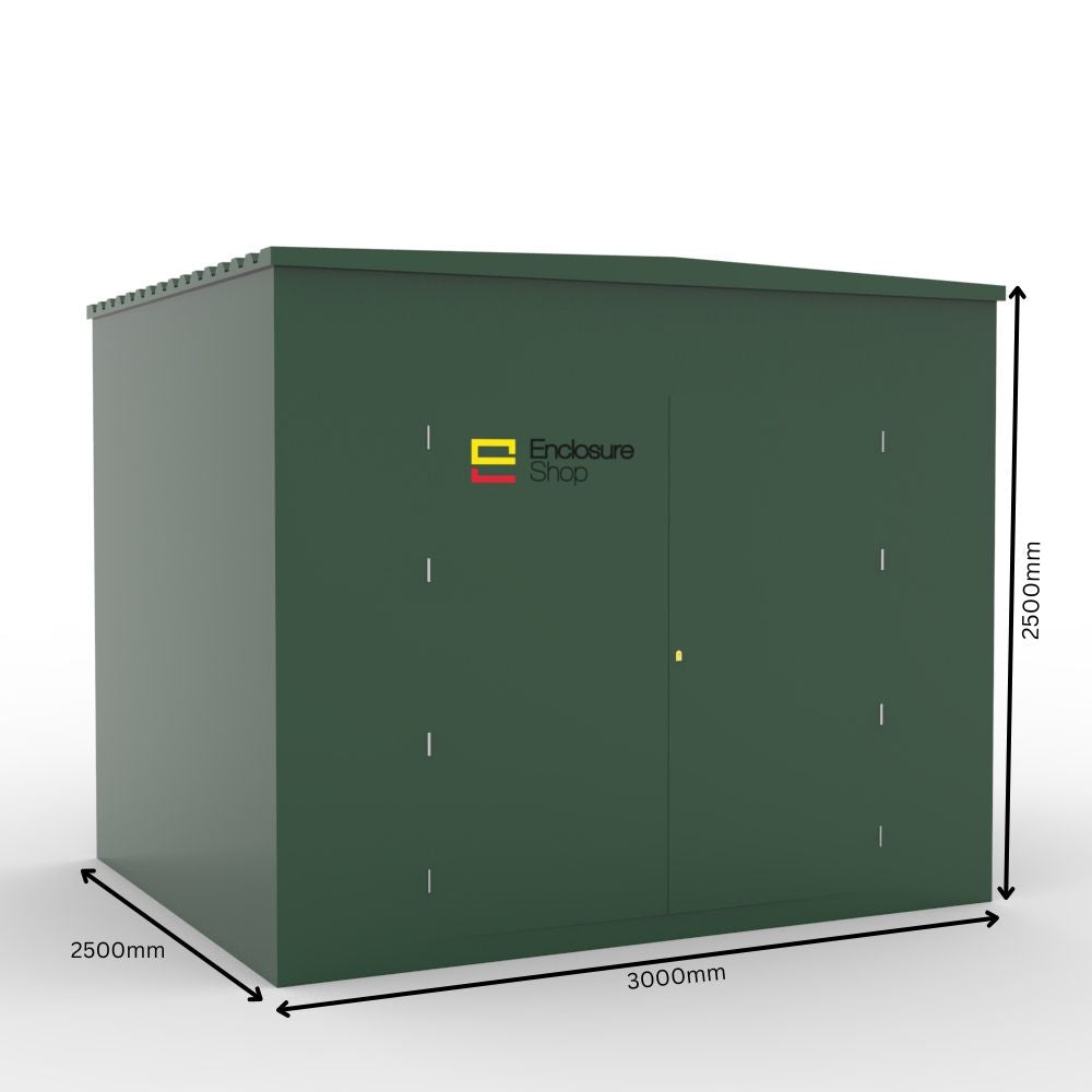 GRP Walk In Enclosure 3000mm x 2500mm x 2500mm - ENC25