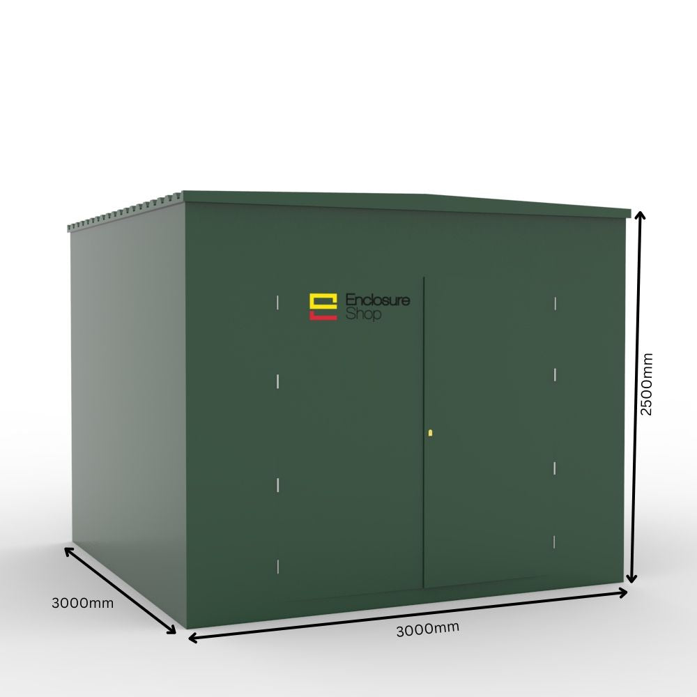 GRP Walk In Enclosure 3000mm x 3000mm x 2500mm - ENC26