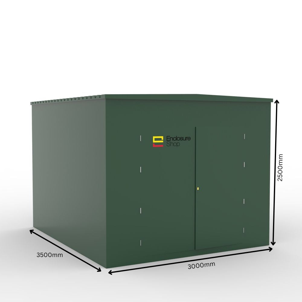 GRP Walk In Enclosure 3500mm x 3500mm x 2500mm - ENC31