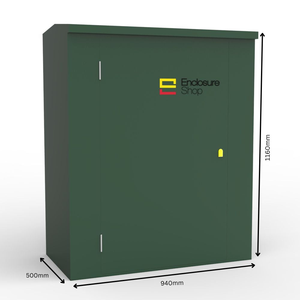 ENC5 GRP Enclosure Single Door with Dimensions