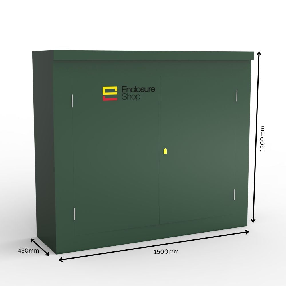 ENC9 GRP Enclosure Double Door with Dimensions