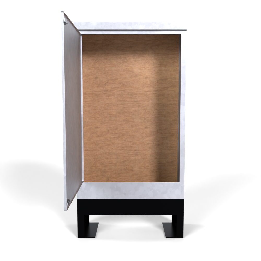 Galvinised Steel Root Mounted Feeder Pillar 800mm x 325mm x 1250mm - GLV100
