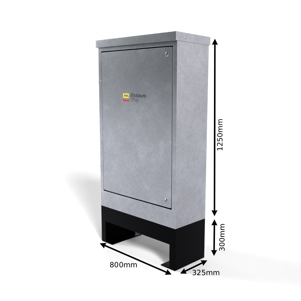 Galvinised Steel Root Mounted Feeder Pillar 800mm x 325mm x 1250mm - GLV100