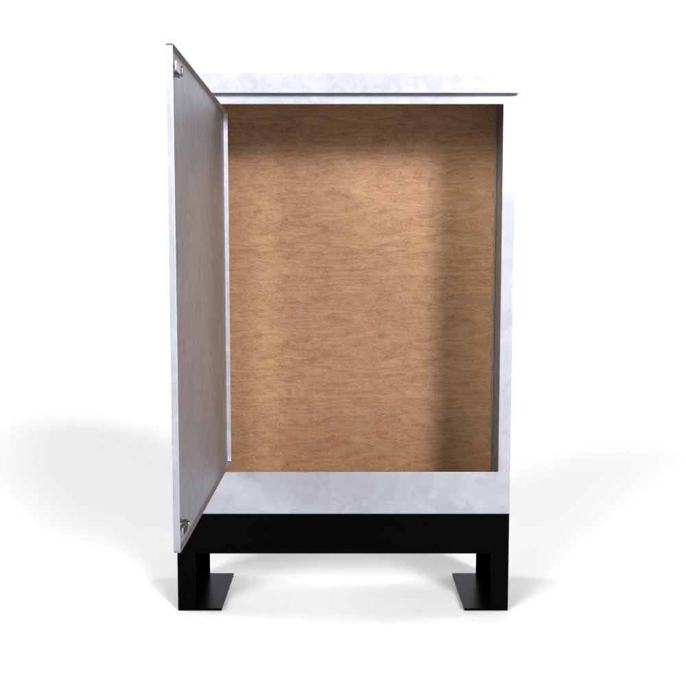 Galvinised Steel Root Mounted Feeder Pillar 1000mm x 325mm x 1250mm - GLV120