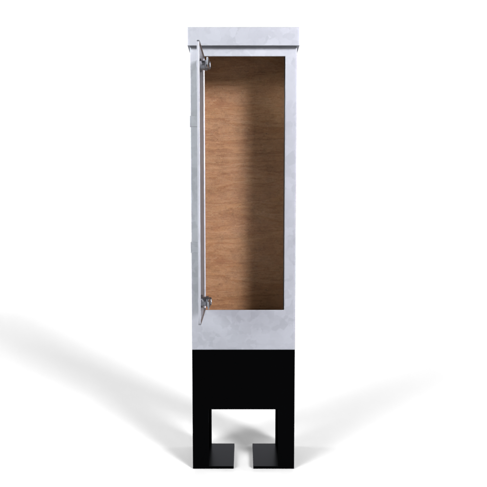 Galvinised Steel Root Mounted Feeder Pillar 250mm x 150mm x 750mm - GLV50