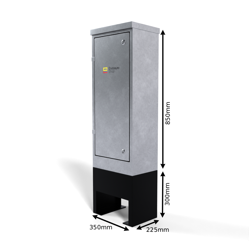 Galvinised Steel Root Mounted Feeder Pillar 350mm x 225mm x 850mm - GLV60