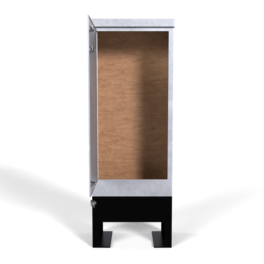 Galvinised Steel Root Mounted Feeder Pillar 450mm x 250mm x 950mm - GLV70