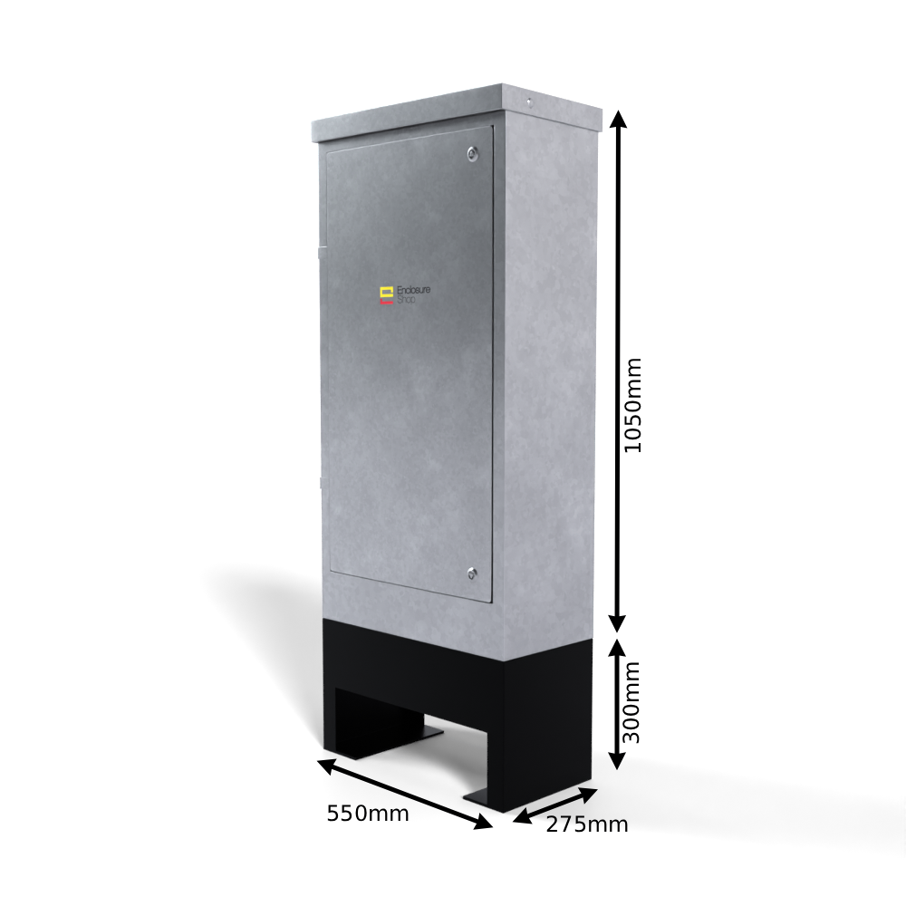 Galvinised Steel Root Mounted Feeder Pillar 550mm x 275mm x 1050mm - GLV80