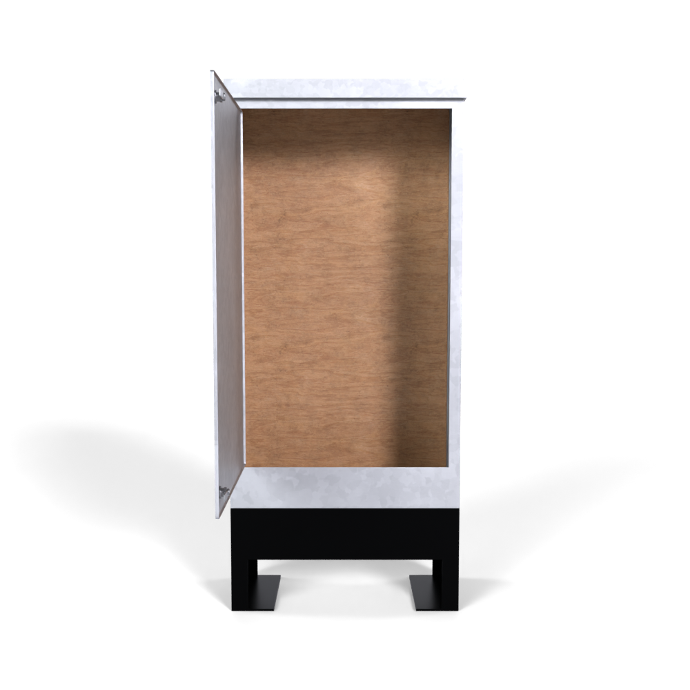 Galvinised Steel Root Mounted Feeder Pillar 650mm x 300mm x 1150mm - GLV90