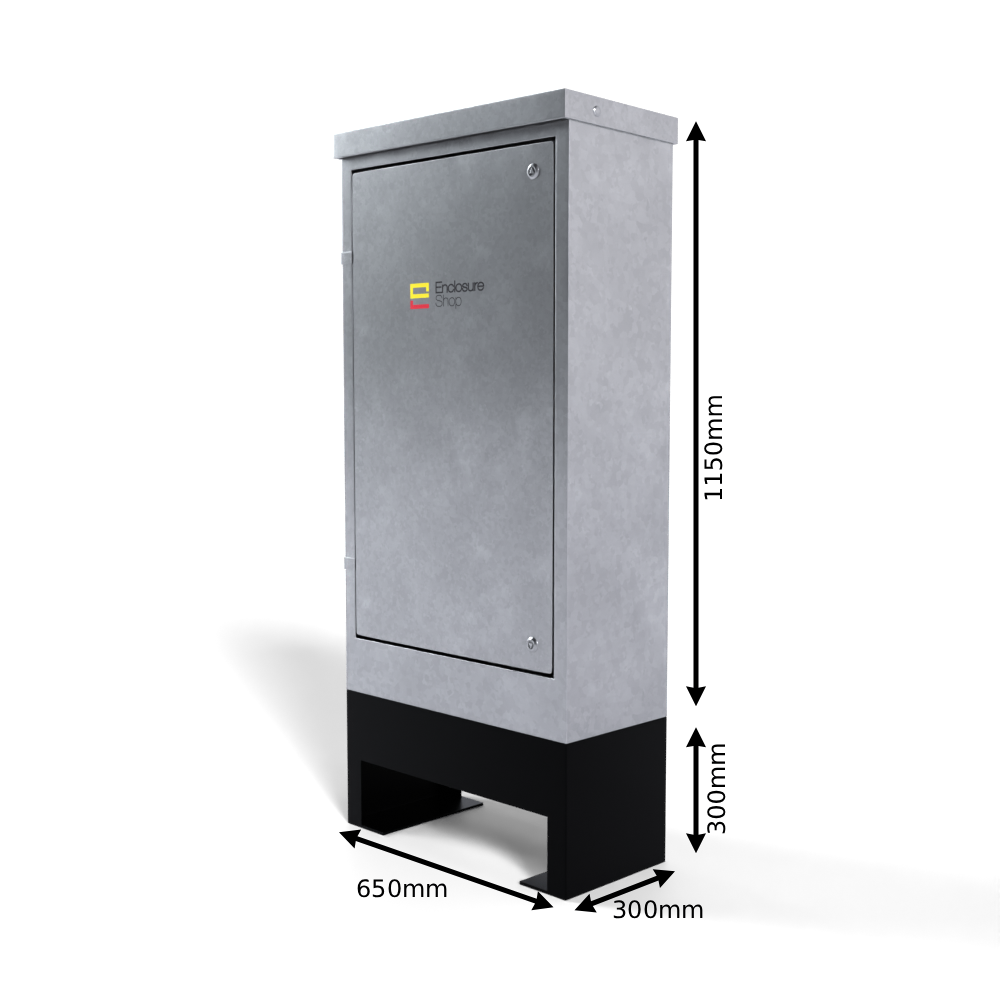 Galvinised Steel Root Mounted Feeder Pillar 650mm x 300mm x 1150mm - GLV90