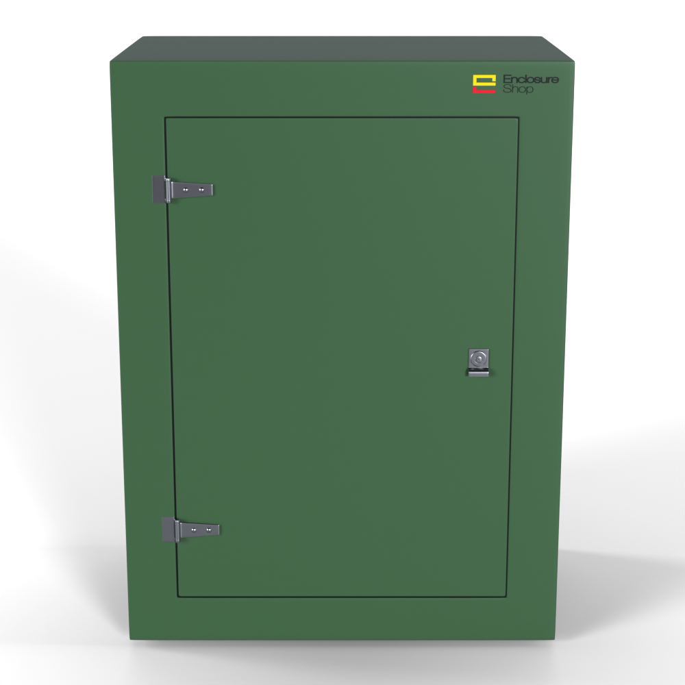 GRP Enclosure 590mm x 300mm x 795mm - NX075 Green