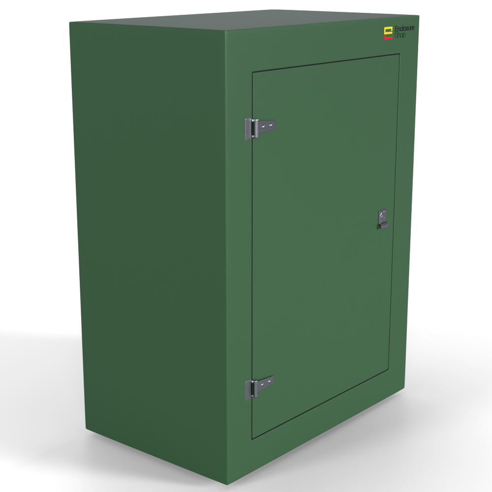GRP Enclosure 590mm x 300mm x 795mm - NX075 Green