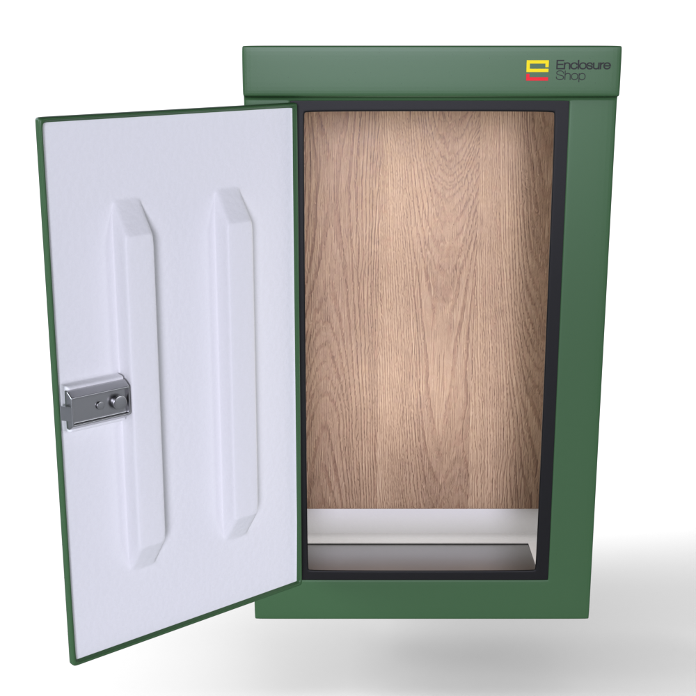 GRP Enclosure 600mm x 350mm x 1000mm - NX100 Green