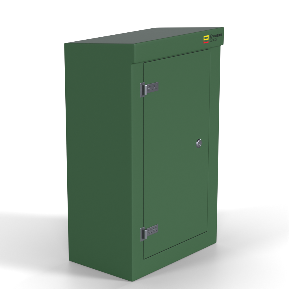 GRP Enclosure 600mm x 350mm x 1000mm - NX100 Green
