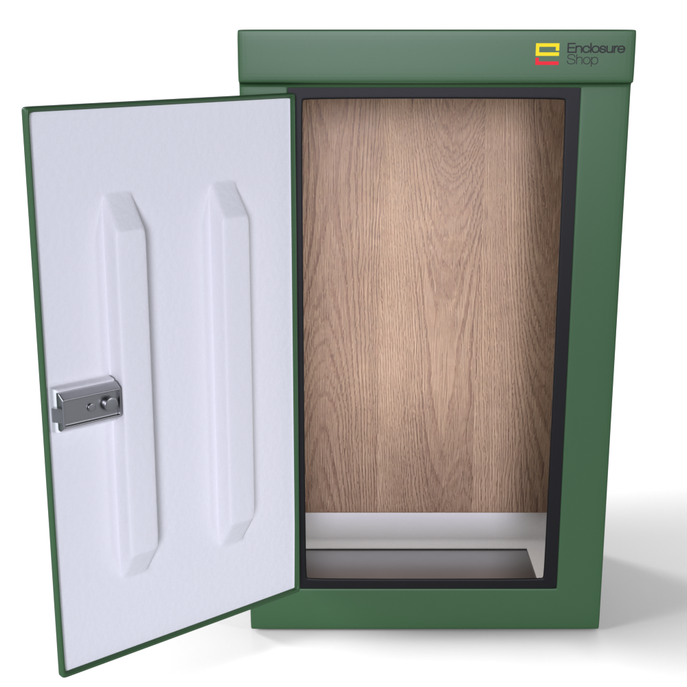 GRP Enclosure 750mm x 500mm x 1250mm - NX200 Green