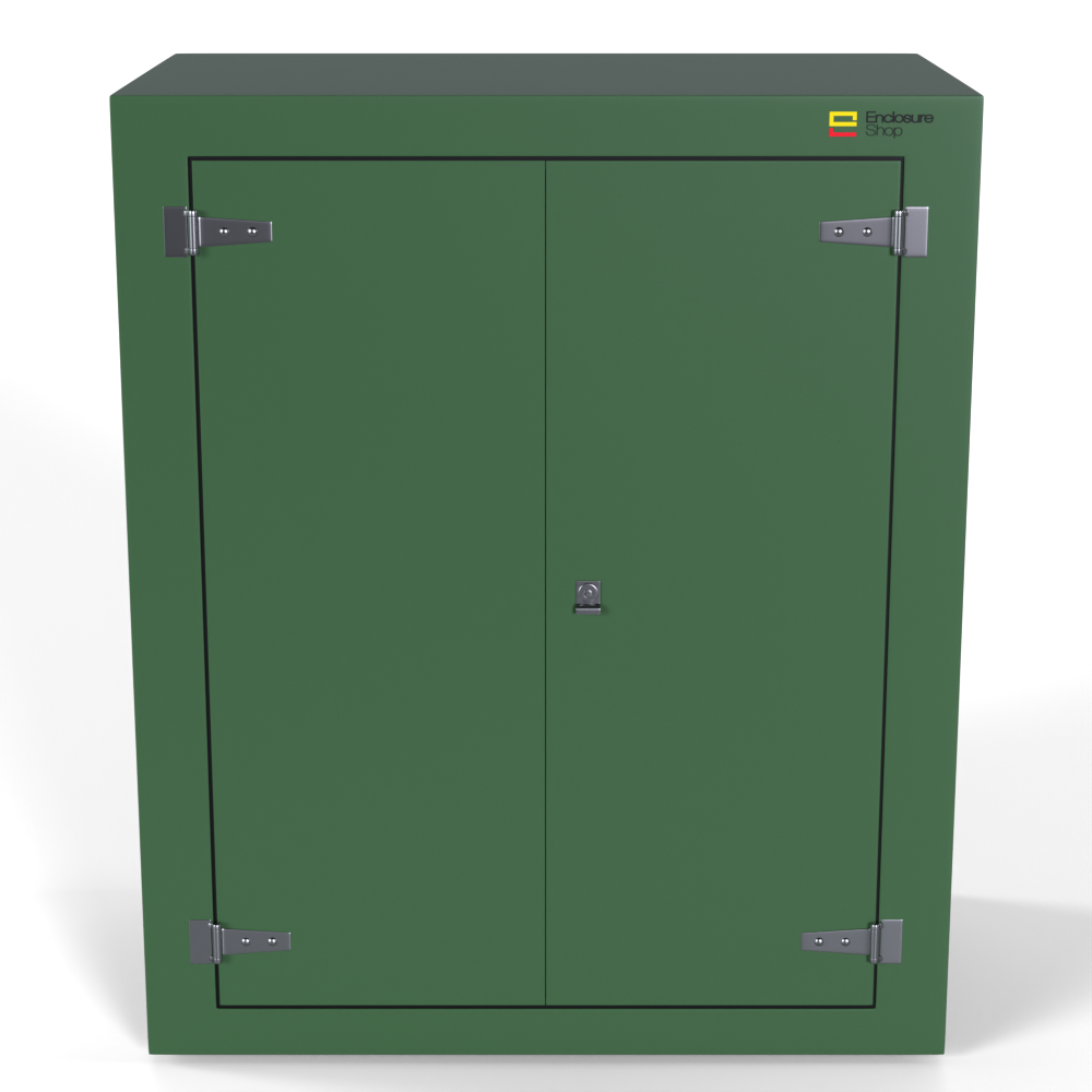 GRP Enclosure 1130mm x 655mm x 1350mm - NX350 Green