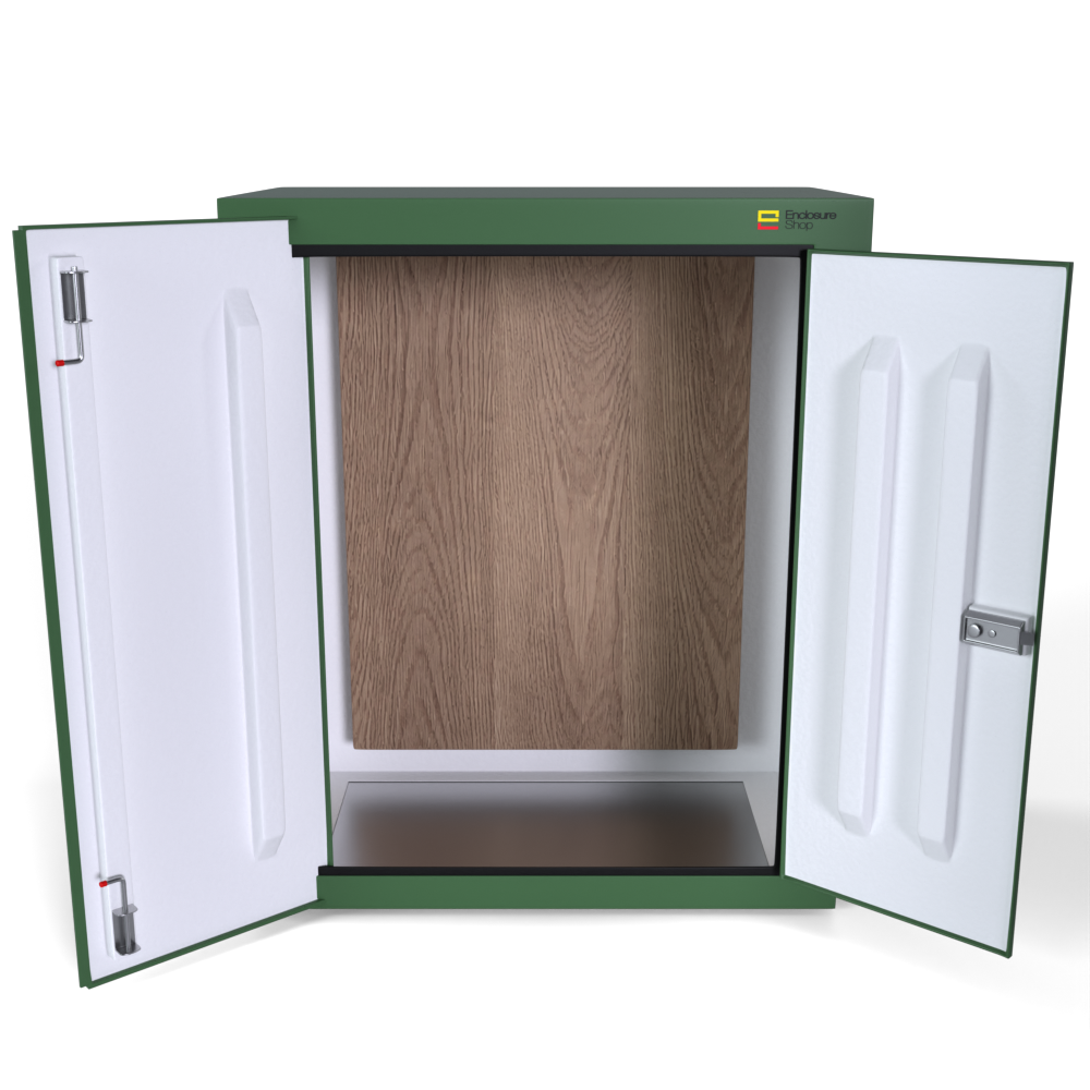 GRP Enclosure 1130mm x 655mm x 1350mm - NX350 Green